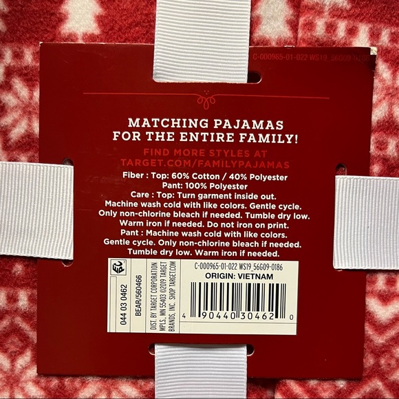 NEW Wondershop Men's Holiday "Papa" Bear Pajama Set Size S - Picture 4 of 6